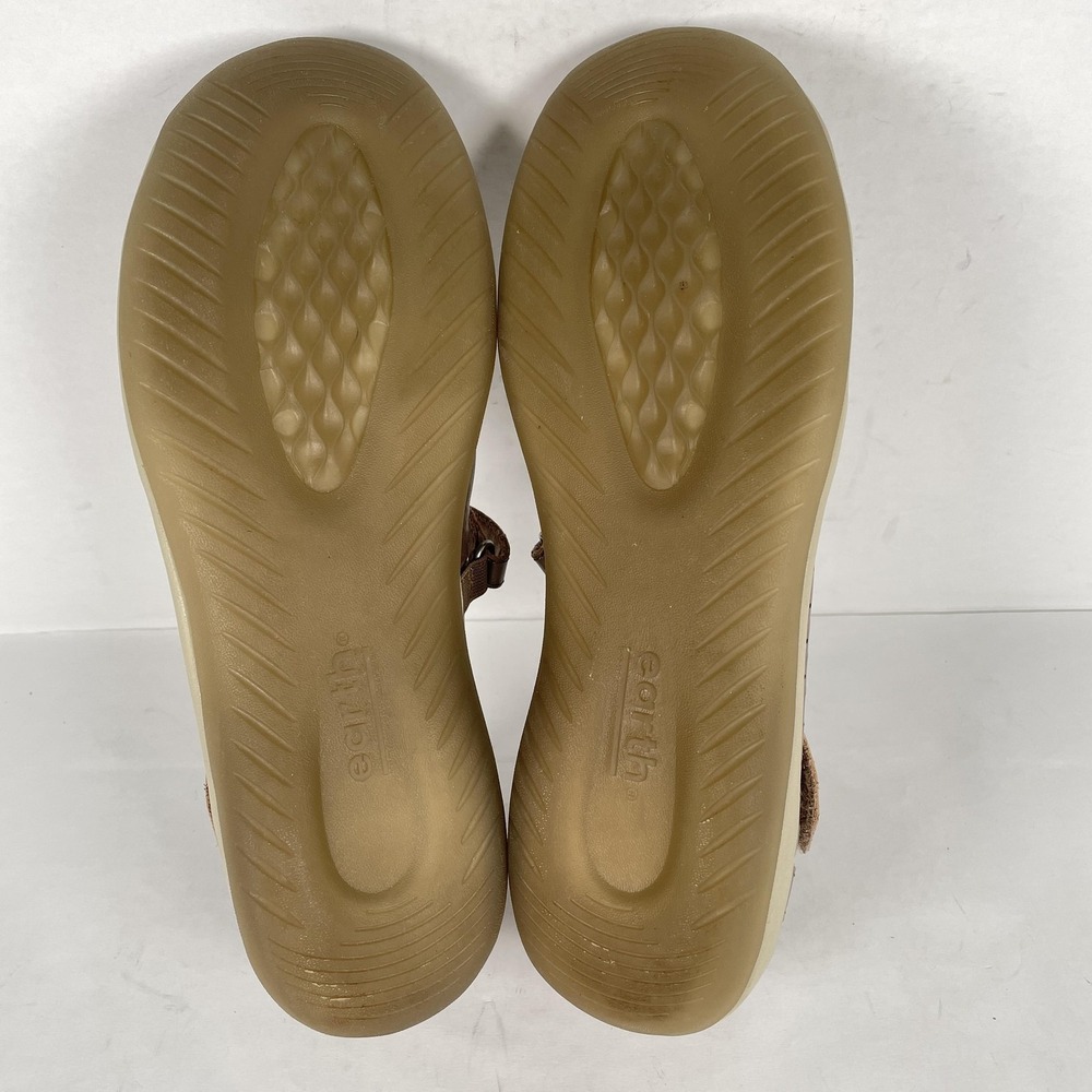 Earth Kara Newton Shoes Womens Size 11 M Platinum Mary Jane Leather Comfort - Picture 11 of 11
